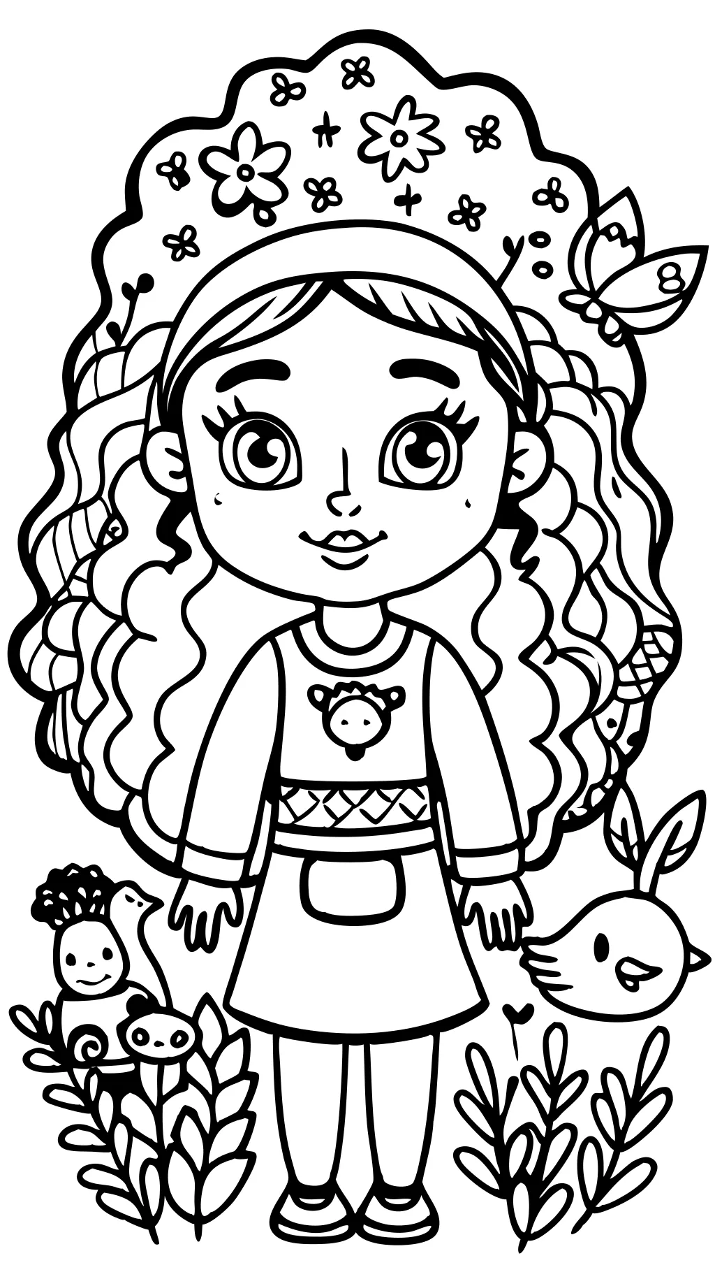 asha coloring pages